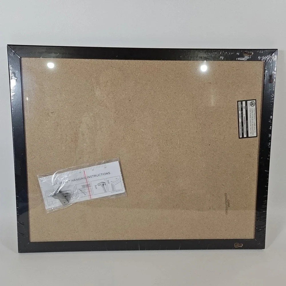 U Brands Rectangular‎ Solid Cork Bulletin Board, Wall Mount, 20